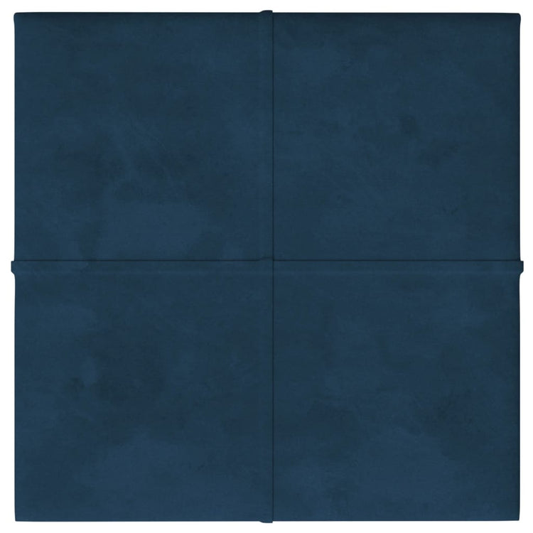 Vidaxl -Wandplatten 12 ST 1,08 m² 30 x 30 cm Samtblau