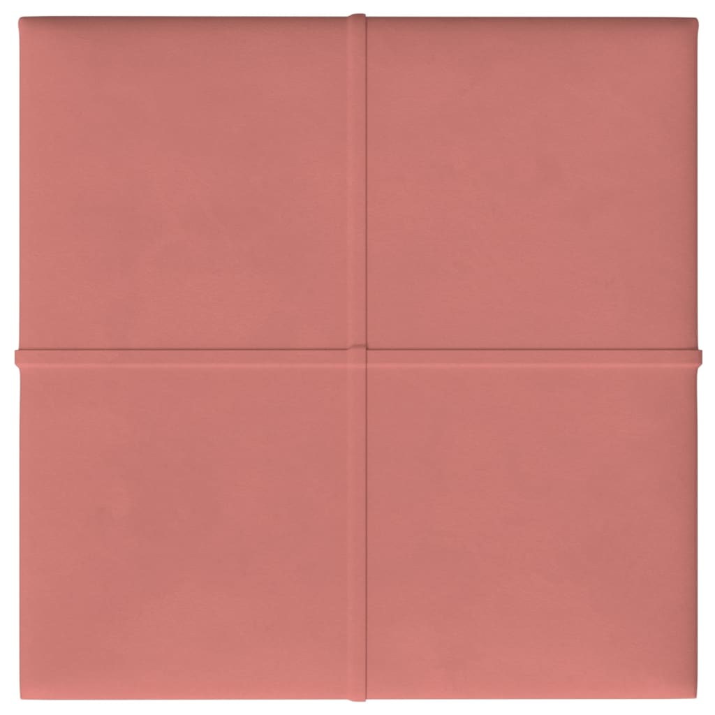 Vidaxl -Wandplatten 12 ST 1,08 m² 30 x 30 cm Samtrosa