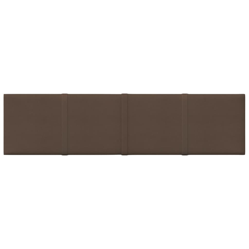 Vidaxl -Wandplatten 12 ST 1,08 m² 60x15 cm Stoffbraun