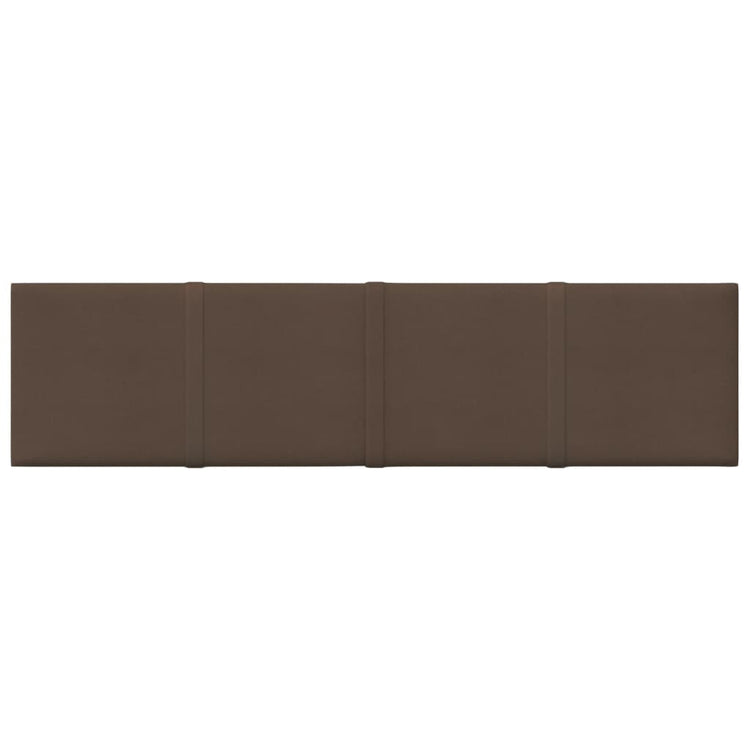 Vidaxl -Wandplatten 12 ST 1,08 m² 60x15 cm Stoffbraun