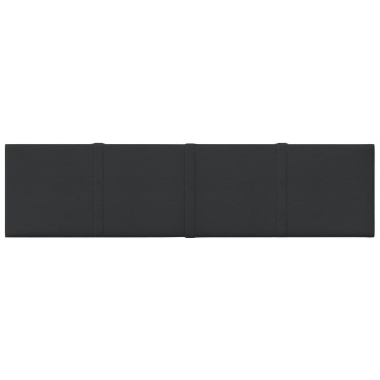 Vidaxl -Wandplatten 12 ST 1,08 m² 60x15 cm Stoff schwarz