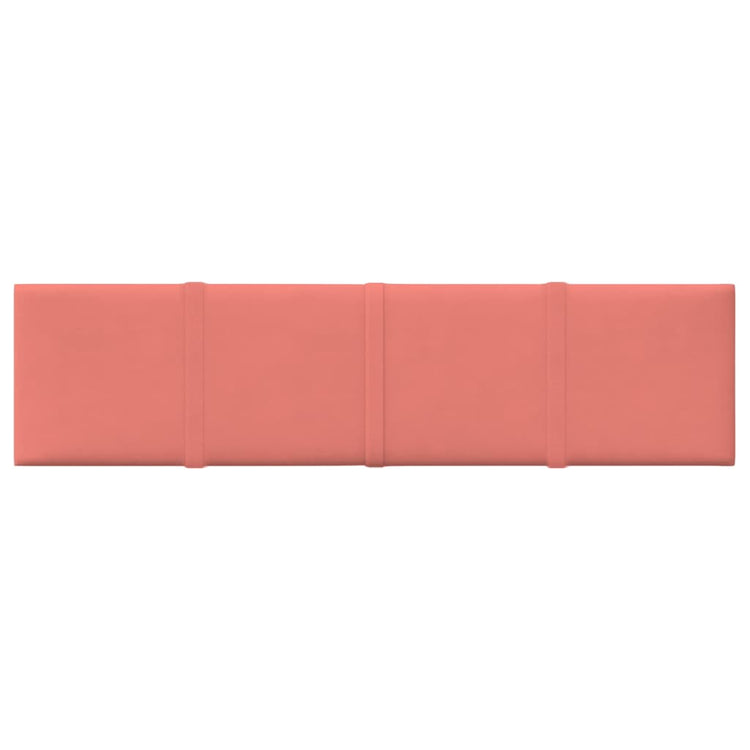 Vidaxl -Wandplatten 12 ST 1,08 m² 60x15 cm Samtrosa