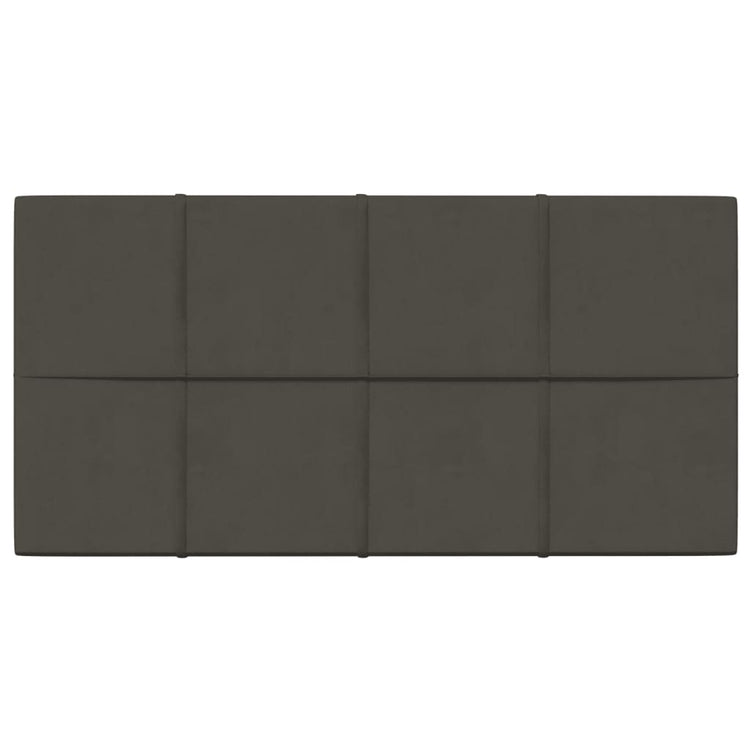 Vidaxl -Wandplatten 12 ST 2,16 m² 60 x 30 cm Samt dunkelgrau