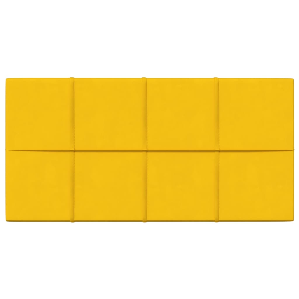 Vidaxl -Wandplatten 12 ST 2,16 m² 60 x 30 cm Samtgelbgelb