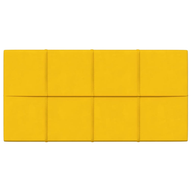 Vidaxl -Wandplatten 12 ST 2,16 m² 60 x 30 cm Samtgelbgelb
