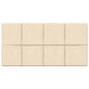 Vidaxl -Wandpaneele 12 ST 2,16 m² 60 x 30 cm Samtcreme -Colored