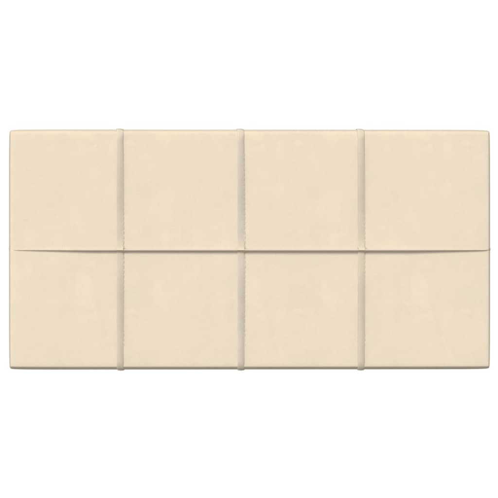 Vidaxl -Wandpaneele 12 ST 2,16 m² 60 x 30 cm Samtcreme -Colored