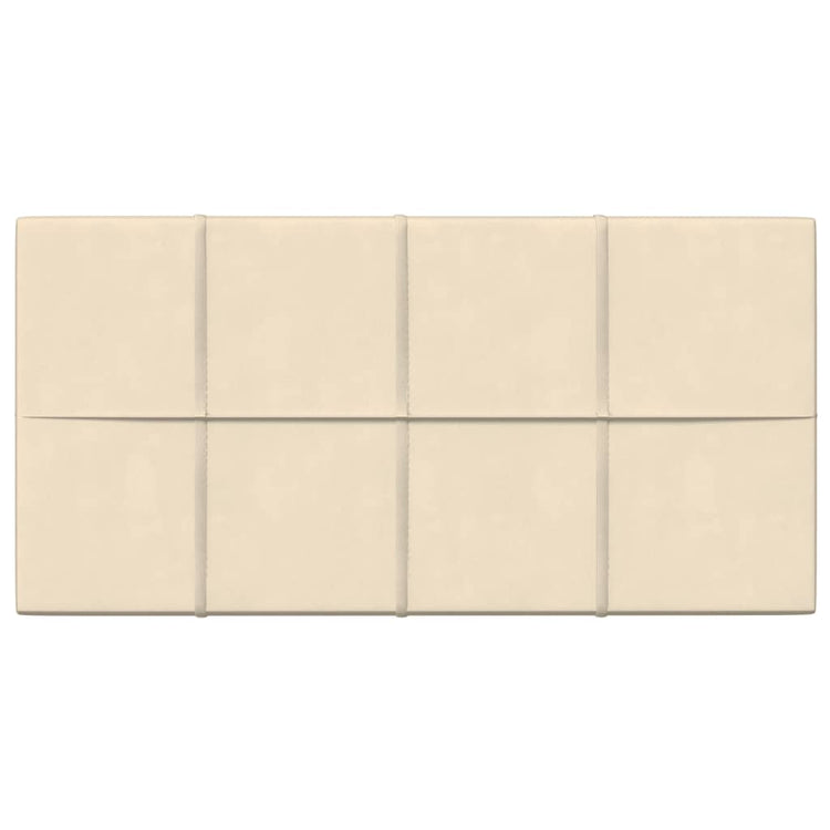 Vidaxl -Wandpaneele 12 ST 2,16 m² 60 x 30 cm Samtcreme -Colored