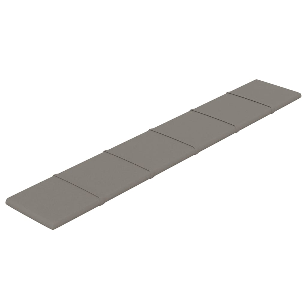 Vidaxl -Wandplatten 12 ST 1,62 m² 90 x 15 cm Samt hellgrau