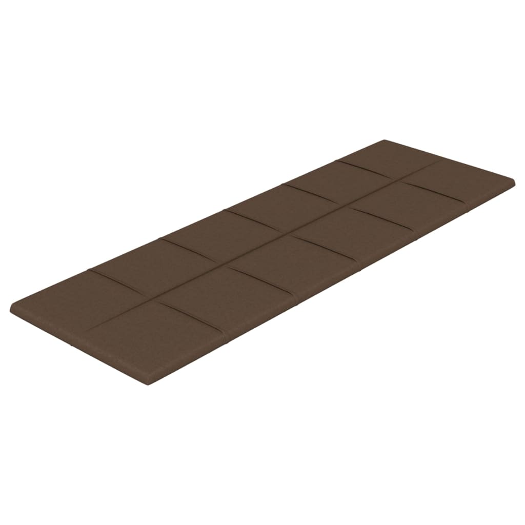 Vidaxl -Wandplatten 12 ST 3,24 m² 90 x 30 cm Stoffbraun