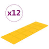 Vidaxl -Wandplatten 12 ST 3,24 m² 90 x 30 cm Samtgelbgelb