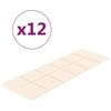 Vidaxl -Wandpaneele 12 ST 3,24 m² 90 x 30 cm Samtcreme -Colored