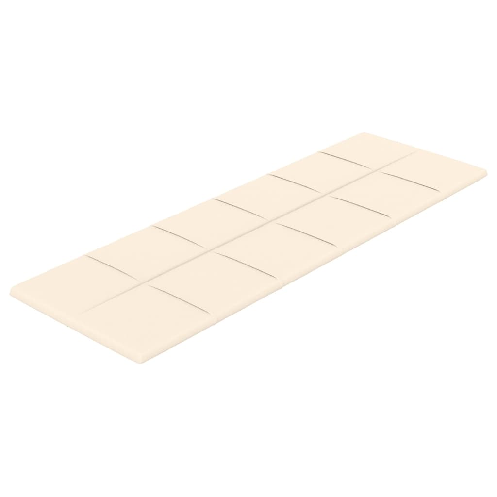 Vidaxl -Wandpaneele 12 ST 3,24 m² 90 x 30 cm Samtcreme -Colored