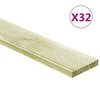 VIDAXL -Terrabafeln 32 ST 4,64 m² 1 m Festkiefer