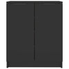 Vidaxl Schuhschrank 59x35x70 cm propertiertes Holzschwarz