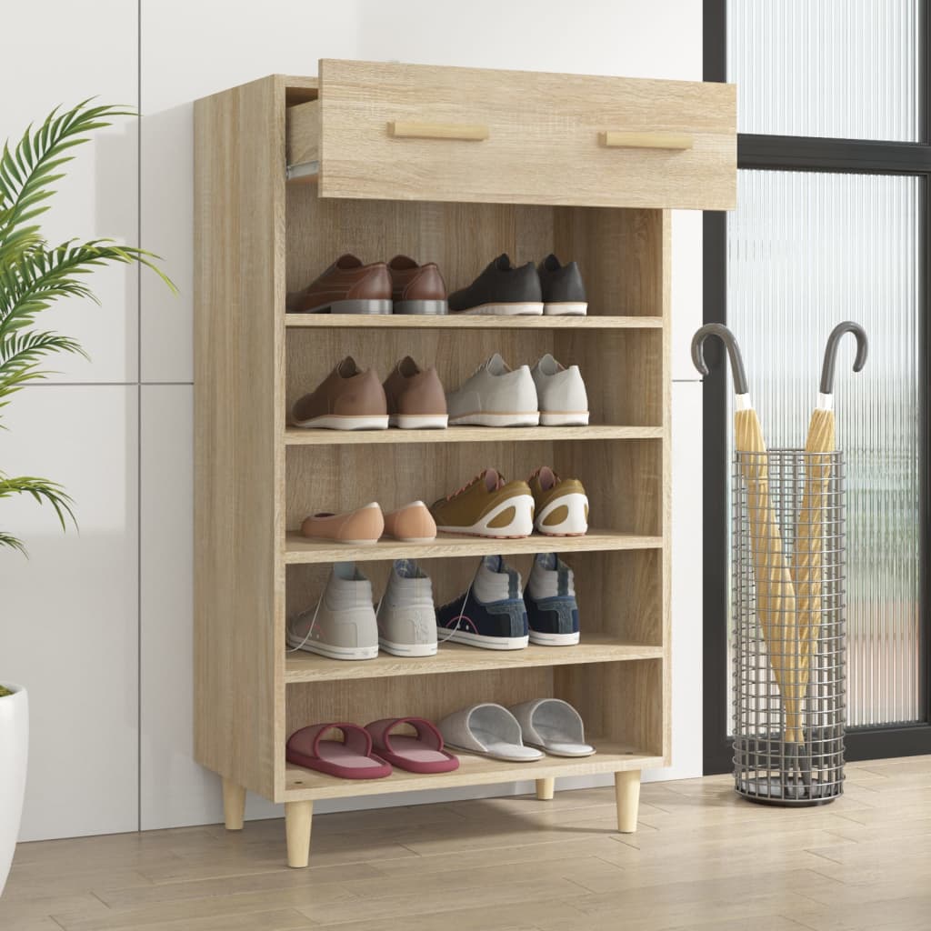 Vidaxx Schuhschrank 60x35x105 cm Holzwerkstoff Sonoma-Eiche-farbig