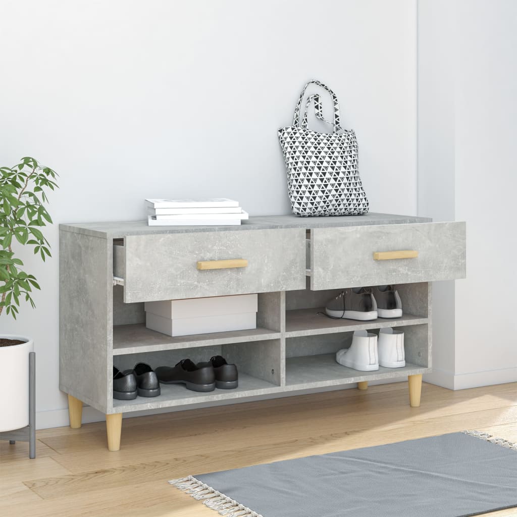Vidaxl Schuhschrank 102x35x55 cm verarbeiteter Holzbetonpreis