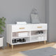 Vidaxl Schuhschrank 102x35x55 cm verarbeitetes Holz Hochglanz weiß
