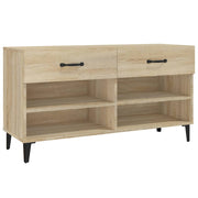 VIDAXL -Schuhschrank 102x35x55 cm propertiertes Holz Sonoma Eiche gefärbt - afbeelding 2