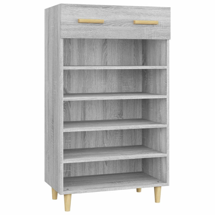 Vidaxx Schuhschrank 60x35x105 cm, Holzwerkstoff, Farbe Sonoma-Eiche grau