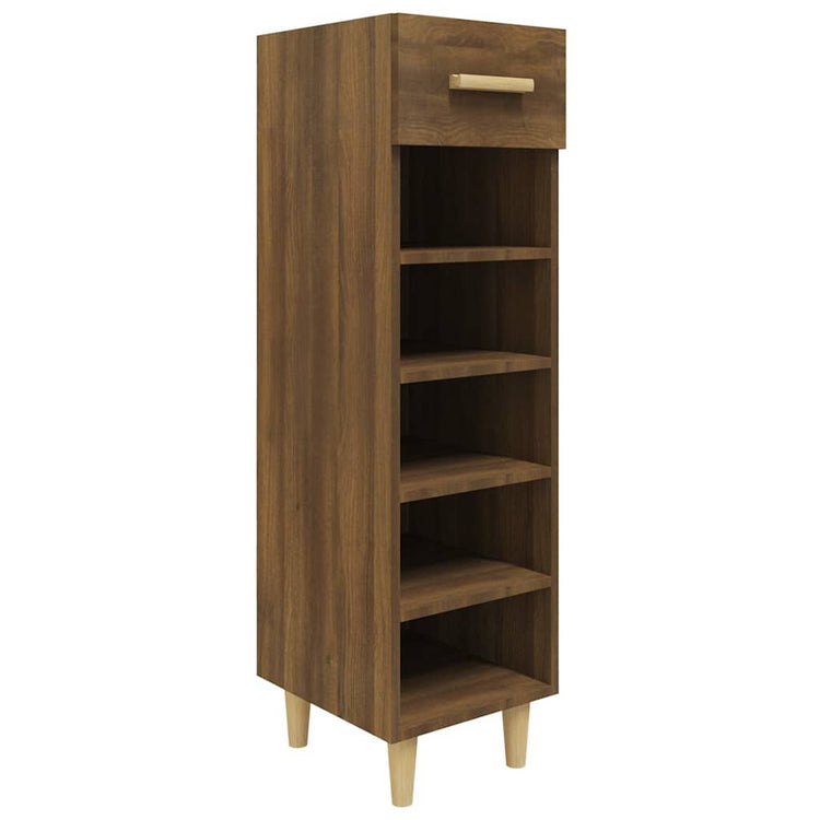 VIDAXL -Schuhschrank 30x35x105 cm Eigenschaften brauner Eichenfarbe