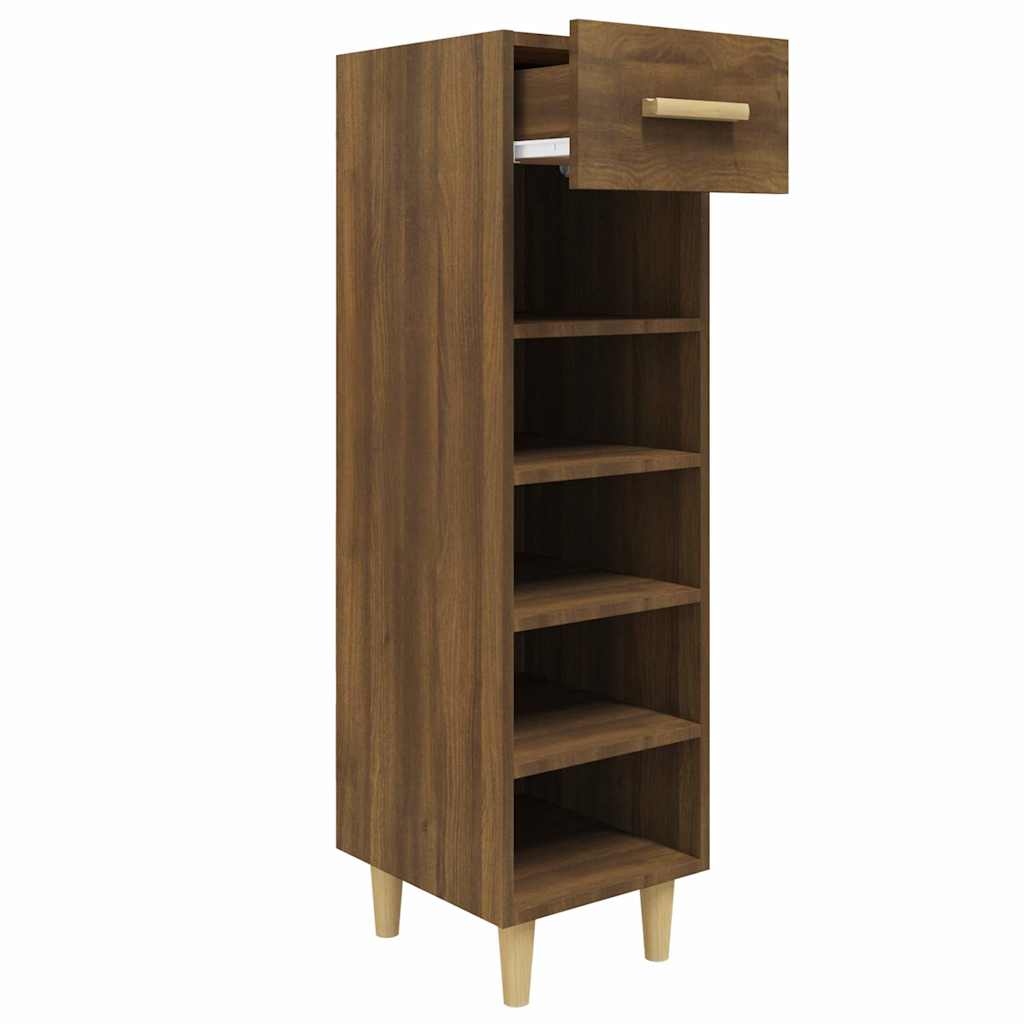 VIDAXL -Schuhschrank 30x35x105 cm Eigenschaften brauner Eichenfarbe