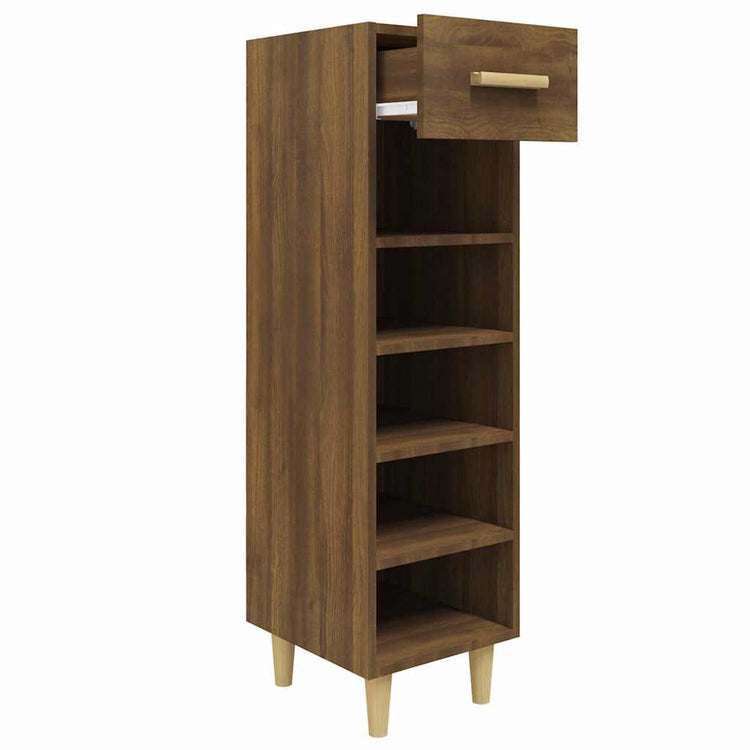 VIDAXL -Schuhschrank 30x35x105 cm Eigenschaften brauner Eichenfarbe