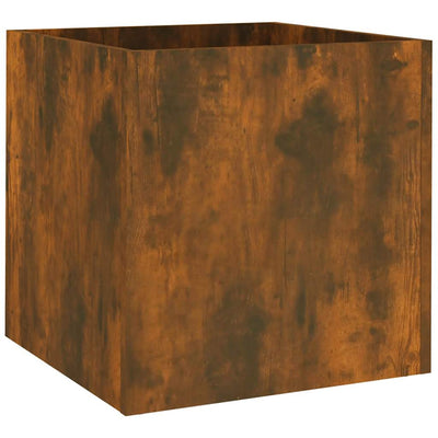 VIDAXL -Pflanzer Big 40x40x40 cm Produkted Holzgeräuchchen -Eiche farbig