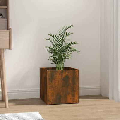 VIDAXL -Pflanzer Big 40x40x40 cm Produkted Holzgeräuchchen -Eiche farbig