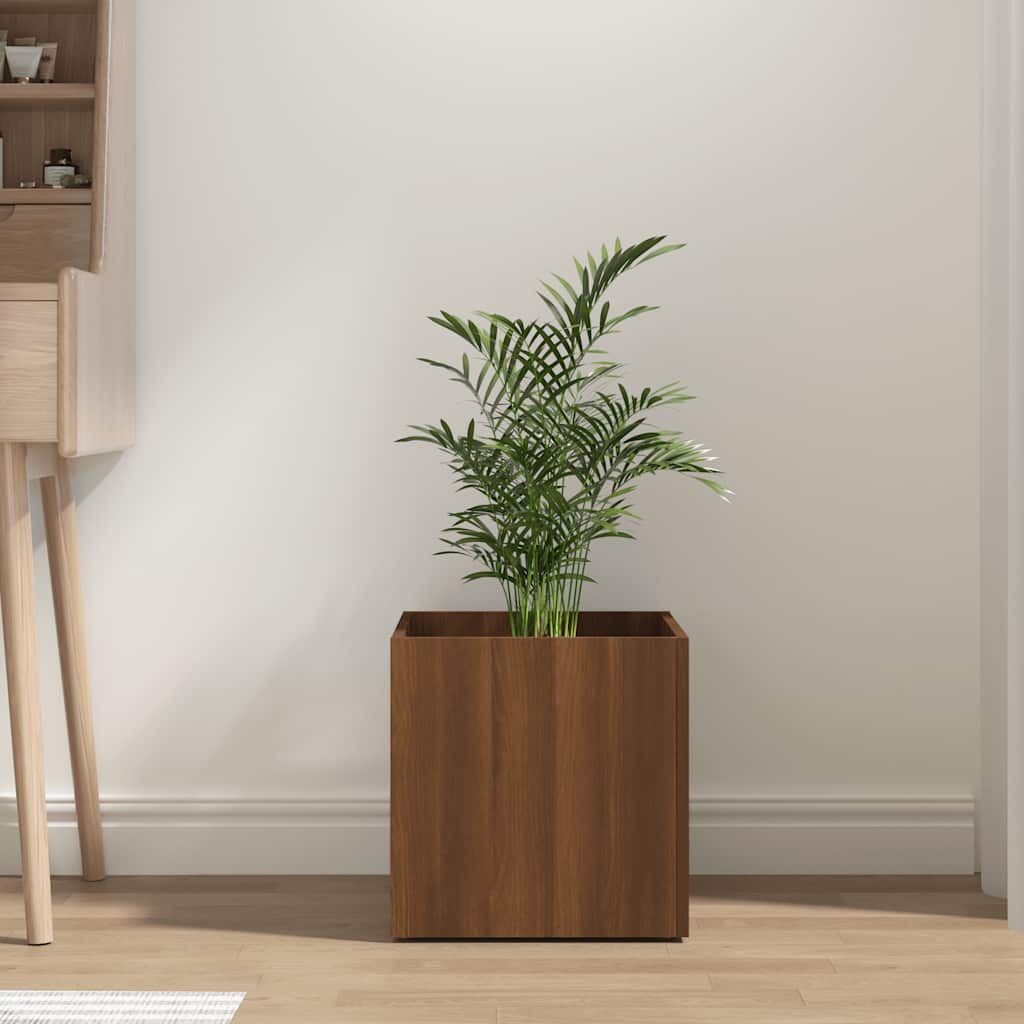 Vidaxl -Pflanzer Big 40x40x40 cm verarbeitetes Holz Browniken