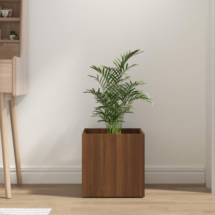 Vidaxl -Pflanzer Big 40x40x40 cm verarbeitetes Holz Browniken