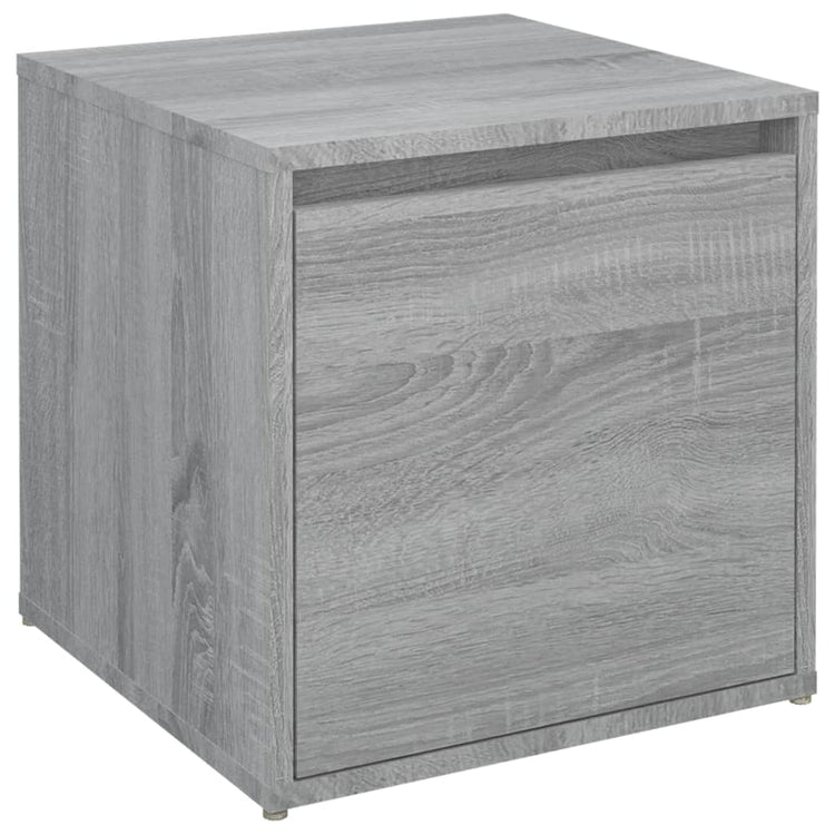 VIDAXL -Speicherbox mit Schublade 40,5 x 40 x 40 cm verarbeiteter Holzgrau Sonoma Eiche