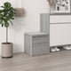 VIDAXL -Speicherbox mit Schublade 40,5 x 40 x 40 cm verarbeiteter Holzgrau Sonoma Eiche