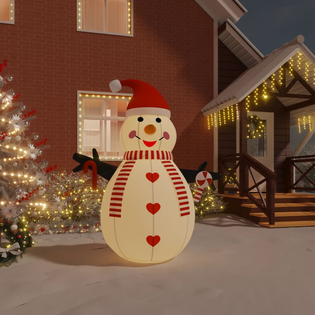 Vidaxl Schneemann mit LEDs 250 cm aufblasbar