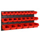 Vidaxx 26-teiliges Sortiersystem-Set 77x39 cm Polypropylen rot und schwarz