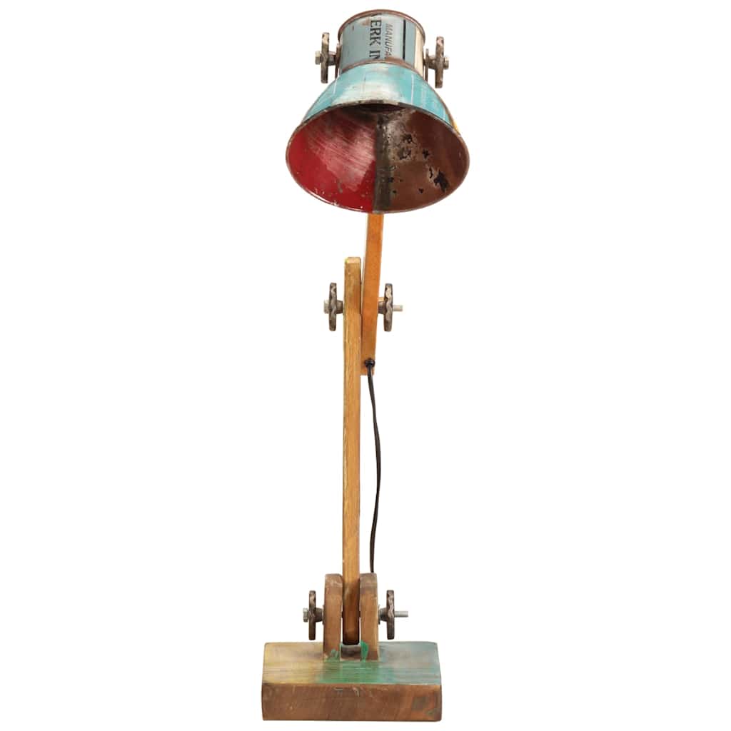 Vidaxx Industrie-Schreibtischlampe rund E27 23x18x95 cm mehrfarbig
