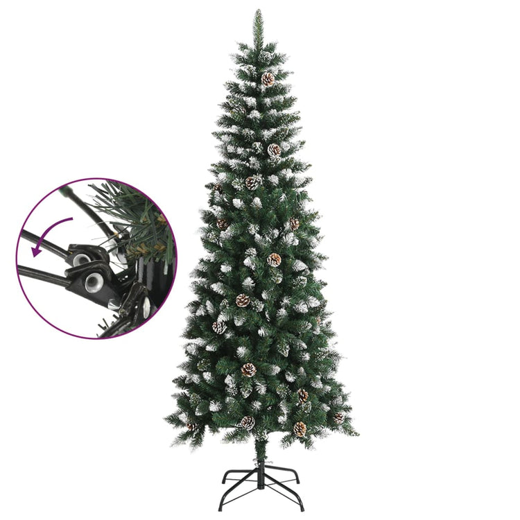 Vidaxl Kunstkerstboom mit Standard 210 cm PVC Green