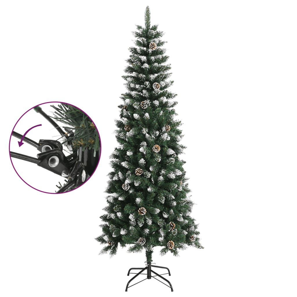 Vidaxl kunstkerstboom mit Standard 240 cm PVC Green