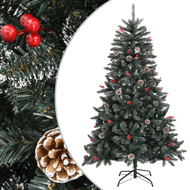 Vidaxl Kunstkerstboom mit Standard 120 cm PVC Green