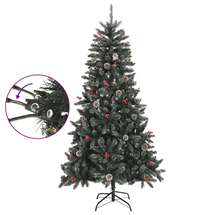 Vidaxl Kunstkerstboom mit Standard 180 cm PVC Green
