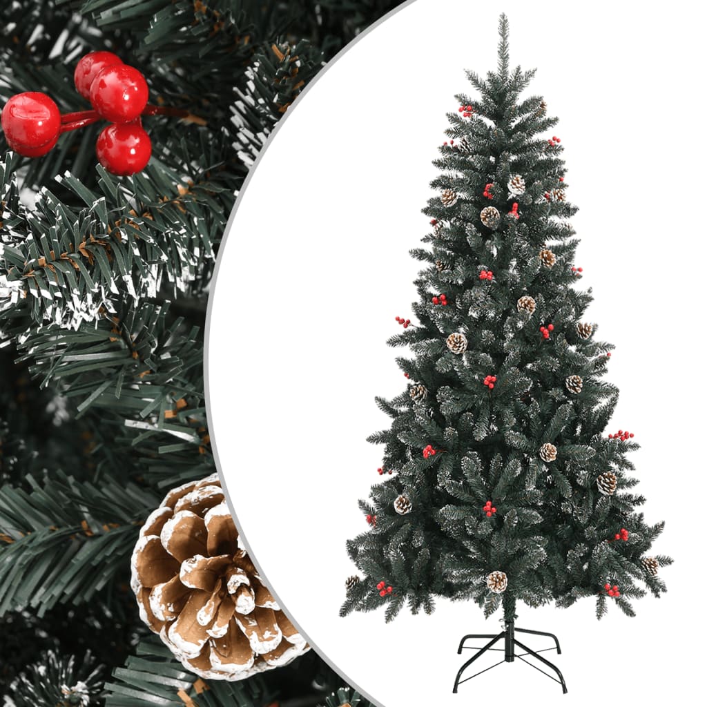 Vidaxl Kunstkerstboom mit Standard 210 cm PVC Green