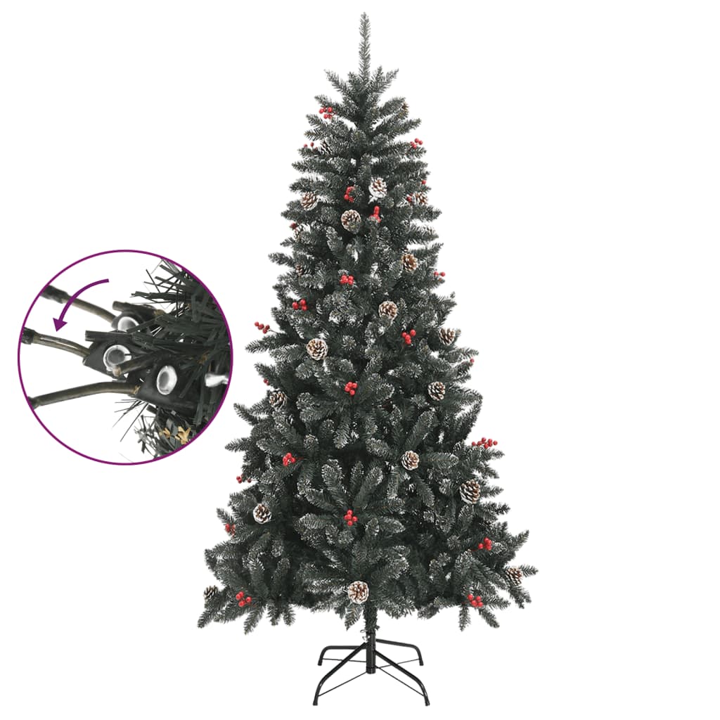 Vidaxl Kunstkerstboom mit Standard 210 cm PVC Green