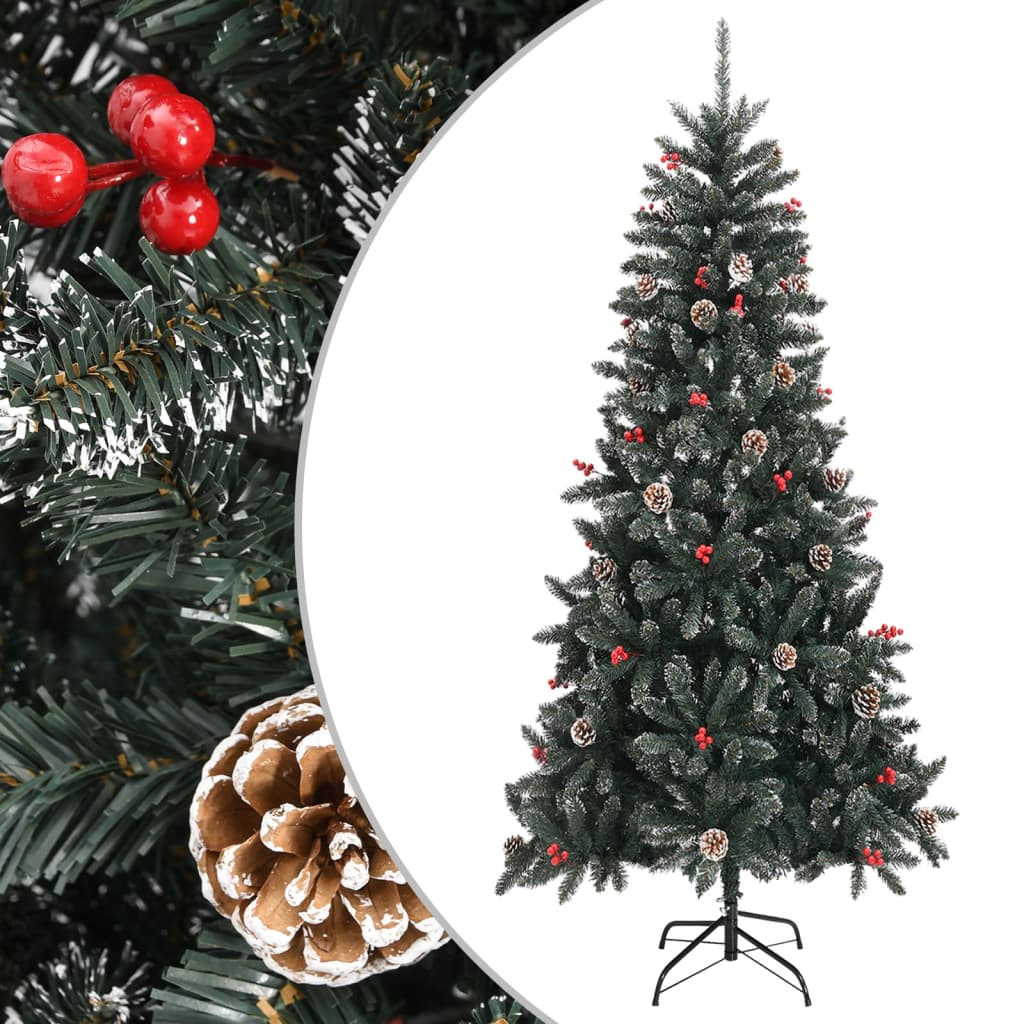 Vidaxl kunstkerstboom mit Standard 240 cm PVC Green