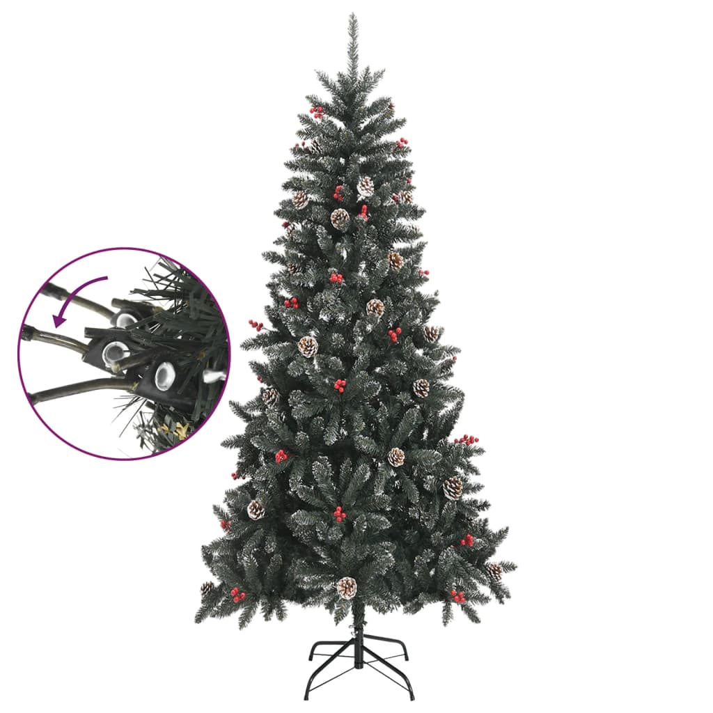 Vidaxl kunstkerstboom mit Standard 240 cm PVC Green