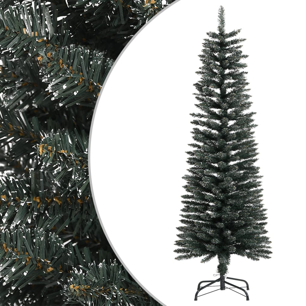 Vidaxl Kunstkerstboom mit Standardschmal 120 cm PVC Grün