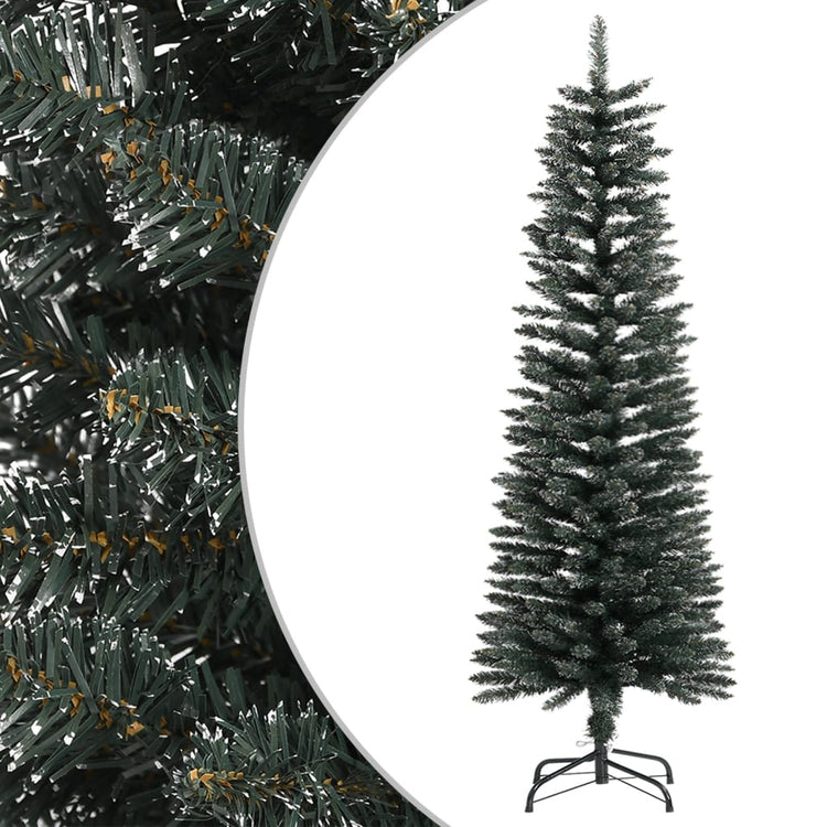 Vidaxl Kunstkerstboom mit Standardschmal 120 cm PVC Grün