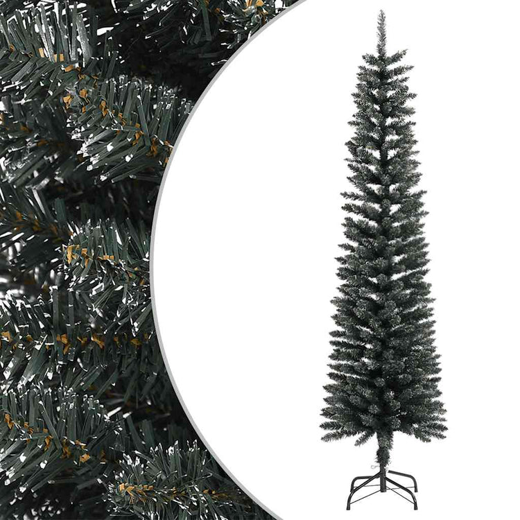 Vidaxl Kunstkerstboom mit Standardschmal 180 cm PVC Green