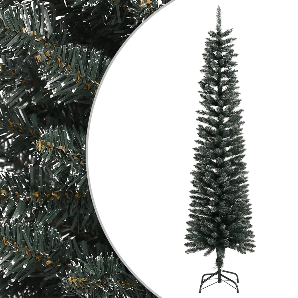 Vidaxl Kunstkerstboom mit Standardschmal 210 cm PVC Green