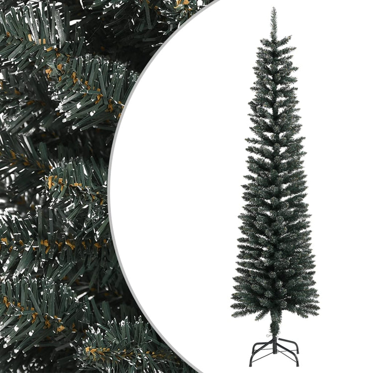 Vidaxl Kunstkerstboom mit Standardschmal 210 cm PVC Green