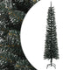 Vidaxl kunstkerstboom mit Standard schmal 240 cm PVC -Grün